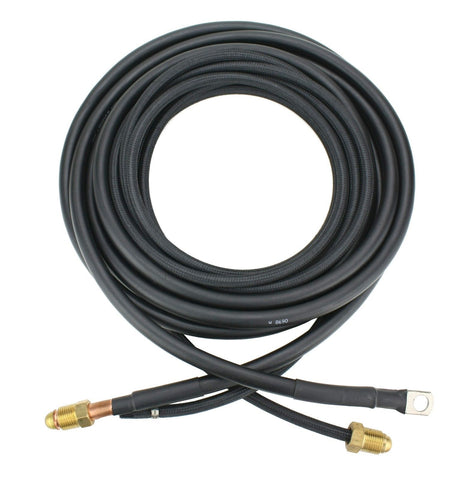 26-series two-piece TIG cable assembly with separate power and gas ends
