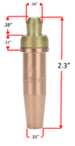 '- Medium Duty Oxy-Fuel Torch with Check Valves - Compatible with Victor