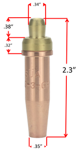 3-GPN small cutting-tip dimension drawing