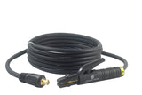 300A electrode holder lead with Dinse plug and coiled cable
