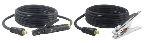 300A #1 AWG welding lead pair with LC40 connectors