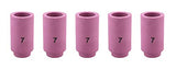 Alumina Nozzle Cups for TIG Welding Torches Series 9/20/25 with Standard and 17/18/26 with Stubby Set-Up - Regular