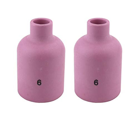 Alumina Nozzle Cups for TIG Welding Torches Series 9/20/25/17/18/26 with Large Diameter Gas Lens Set-Up