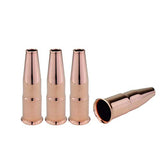 MIG Nozzles - Replacement for Lincoln/Magnum 300 & 400 and Tweco #3 & #4 Guns - Model: 24A - Slip-On - Short Stop