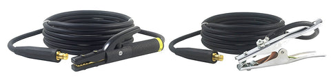 350A 1/0 AWG welding lead pair with Dinse connectors