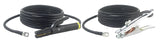 350A welding lead pair with tinned terminal-lug connections