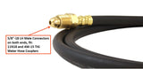 40V76L water hose with 5/8-18 left-hand male fittings at both ends