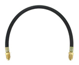 40V77-18 short argon extension hose with brass fittings