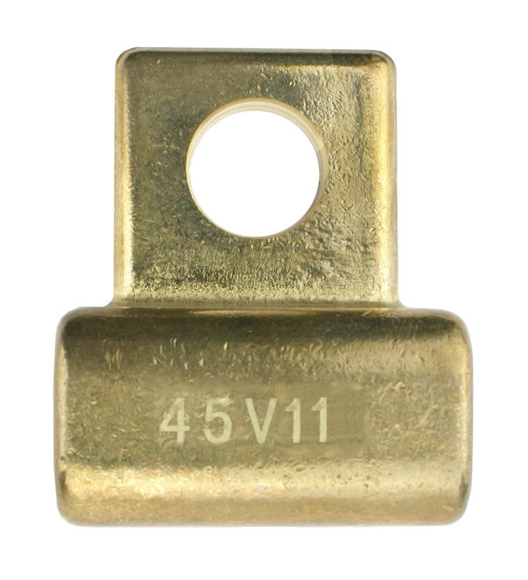 45V11 brass stud-mount adapter for water-cooled TIG power cables