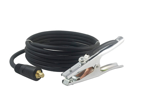 500A ground clamp lead with coiled cable and Dinse plug