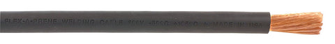 #2 Gauge AWG - Flex-A-Prene - Welding/Battery Cable - Black - 600 V - Made in USA