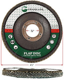 Sanding Disc, Zirconium Flap Disc, Grinding Wheel 4-1/2" x 7/8" 36 Grit - T29