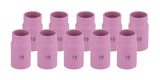 Alumina Nozzle Cups for TIG Welding Torches Series 17/18/26 with Gas Lens Set-Up