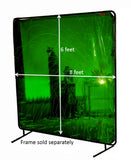 Orange Low-Visibility LAVAshieldÂ® Welding Screen - 6'x 8'- 16 mil - (Screen Only)