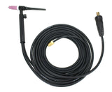 WP Series - Air Cooled TIG Torch with Valve - 2-Piece Cable with Dinse 10-25 Connector