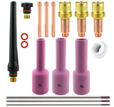 Consumables Kits for 17-18-26 Series TIG Torches - Gas Lens Set-Up