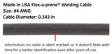 150 Amp Welding Ground Clamp Lead Assembly - #4 AWG cable