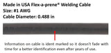 300 Amp Welding Electrode Holder Lead Assembly - #1 AWG cable