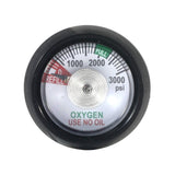 Gauge for Oxygen Click-Style Regulator 0-3000 psi