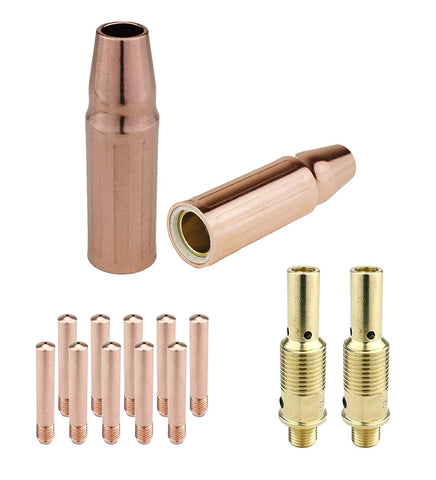 MIG Gun Consumables Kit - Compatible with Lincoln/Magnum 300 & 400 and Tweco #3 & #4-52FN Diffuser - Tip - 23 Nozzle