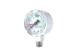Oxygen Pressure and Flow Gauges - Chrome Plated - 1/4" Connector