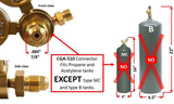Regulator Welding Gas Gauges - Rear Connector - LDB series