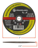 Cutting Disc, Multi-Purpose Freehand Cut-off wheel - 7" x 1/16" x 7/8" - T41
