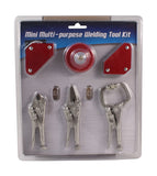 6 Pieces Mini Multi-Purpose Magnetic Welding Holders and Mini Locking Pliers Tool Kit