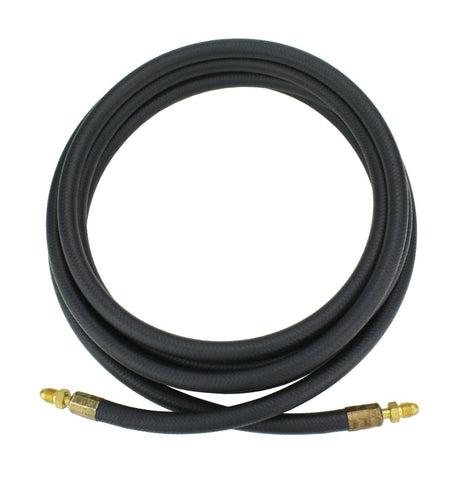 Coiled one-piece power/gas cable for 9/17-series TIG torches