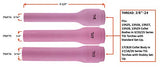 Compact extra-long TIG cups 3XL, 4XL and 5XL dimension chart