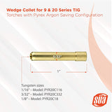 9/20-series wedge collet dimensions and tungsten sizes