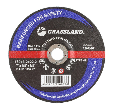 Cutting Disc, Steel Freehand Cut-off wheel - Depressed Center - 7" x 1/8" x 7/8" -Ã‚Â T42