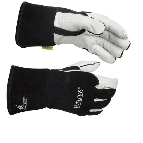 (10 PAIRS) Weldas Arc Knight MIG/Stick Welding Glove - Kevlar Sewn - 100% Cotton Lining - (10 PAIRS)