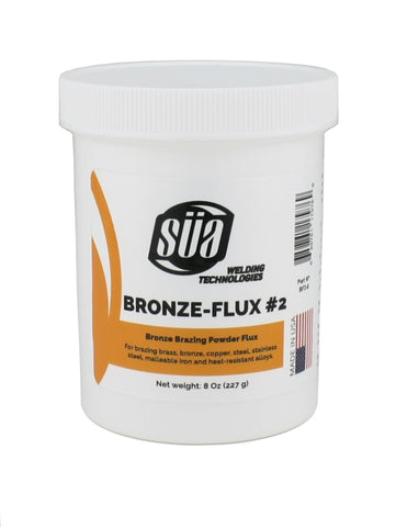'- Bronze Brazing Flux Powder - 8 Ounces Jar.