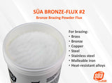 '- Bronze Brazing Flux Powder - 8 Ounces Jar.