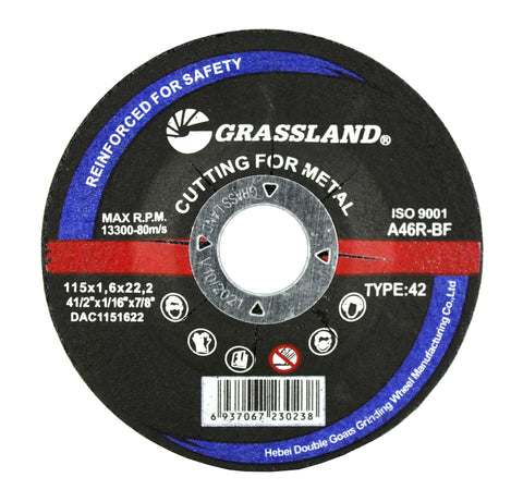 Cutting Disc, Steel Freehand Cut-off wheel - Depressed Center - 4-1/2" x 1/16" x 7/8" - T42