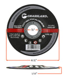 Cutting Disc, Aluminum Freehand Cut-off wheel - Depressed Center - 4-1/2" x 1/16" x 7/8" -Ã‚Â T42