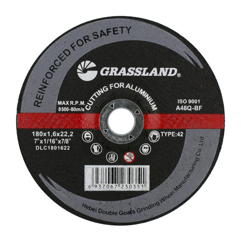 Cutting Disc, Aluminum Freehand Cut-off wheel - Depressed Center - 7" x 1/16" x 7/8" -Ã‚Â T42