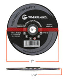 Cutting Disc, Aluminum Freehand Cut-off wheel - Depressed Center - 7" x 1/16" x 7/8" -T42
