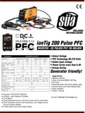 ionTig 200 Pulse PFC Inverter DC Pulsed TIG Welder - 110/220 Volts