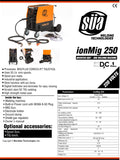 ionMig 250 IGBT MIG Welding Machine 220 V FLUX CORED/Lift TIG/STICK