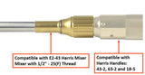 Heating Tip Tube Model 2393 Compatible with Harris 60Weldas° Angle, Threads: 1/2"-25 (M)