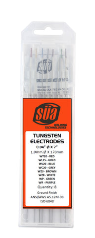 '- Tungsten Electrodes - Mixed Colors - (Red, Gold, Blue, Grey, Green, Purple, Brown, White)