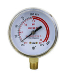 Acetylene 0–30 psi regulator gauge