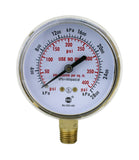Acetylene 0–400 psi regulator gauge