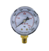 High-pressure acetylene gauge front view