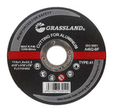 Aluminum Cut-Off Wheel, 4-1/2 x 1/16 x 7/8, T41: label side