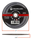 Aluminum Cut-Off Wheel, 7 x 1/16 x 7/8, T41: dimension and profile diagram