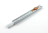 Aluminum flat soapstone holder with white marker