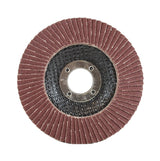 Aluminum Oxide Flap Disc, 4-1/2 x 7/8, 120 Grit, T29: abrasive working surface